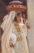 Henry d Estienne Jeune fille arabe Portant le pain (mk32) oil painting